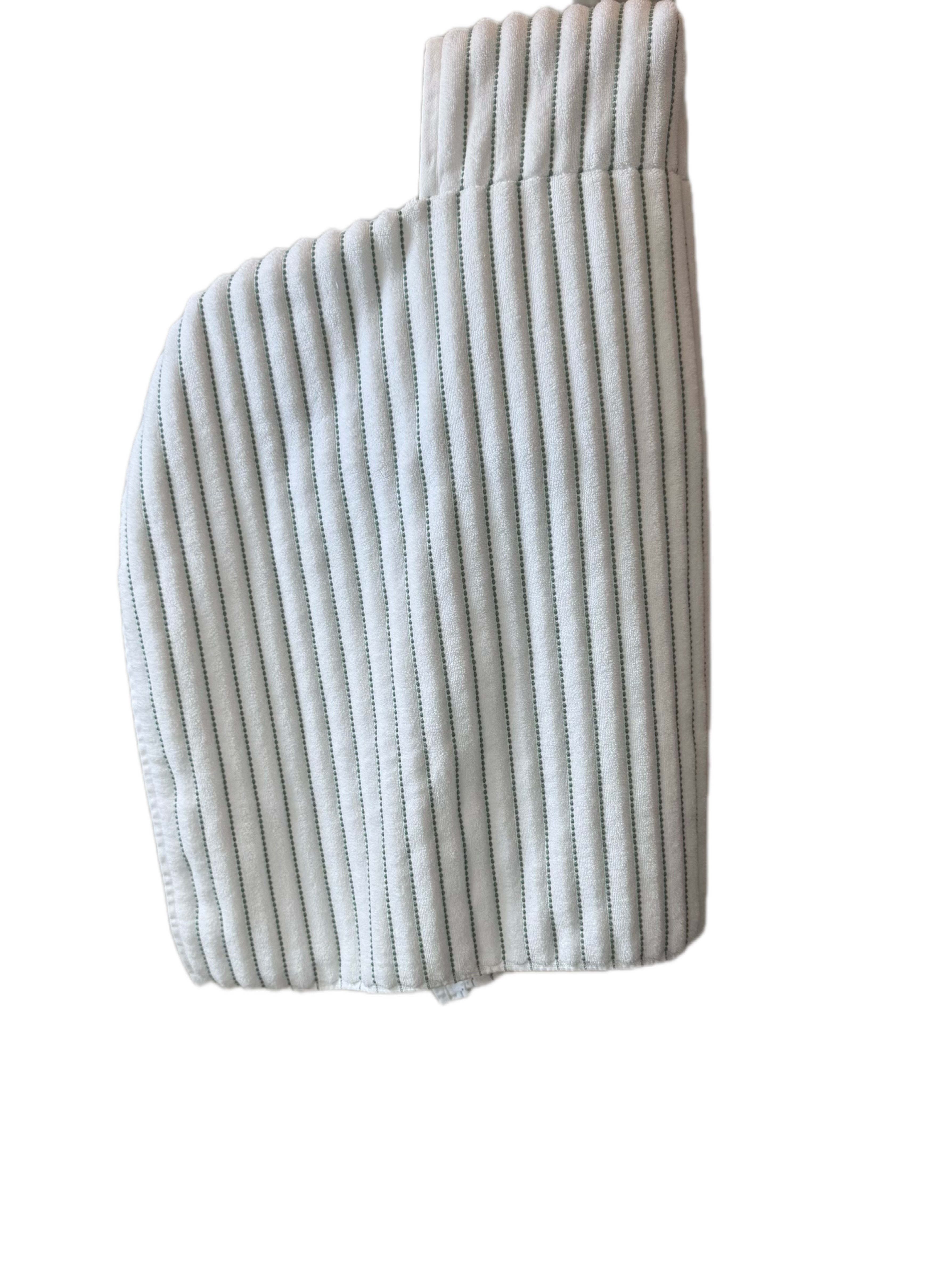Thin Green Stripe hooded bath towel