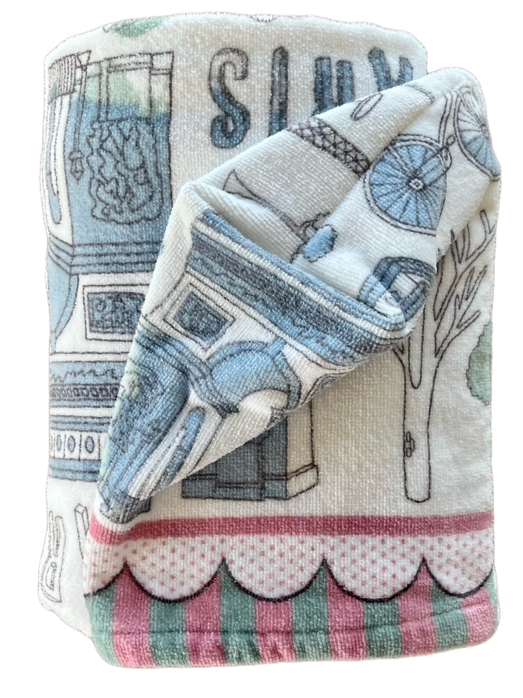 Paris Icons hooded bath towel