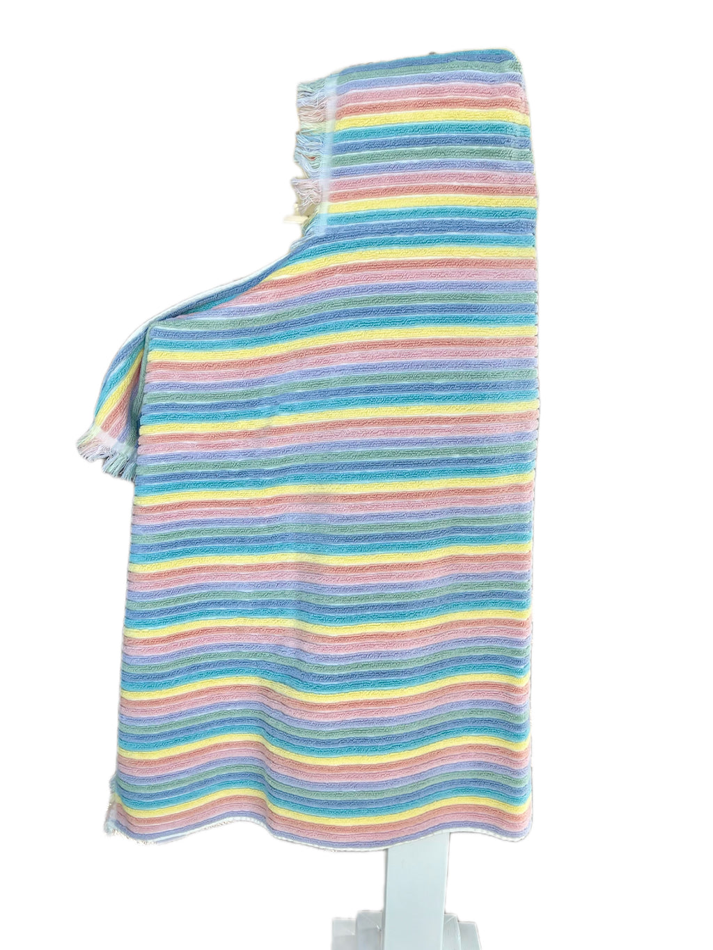 Summer Stripe Pastel hooded bath towel