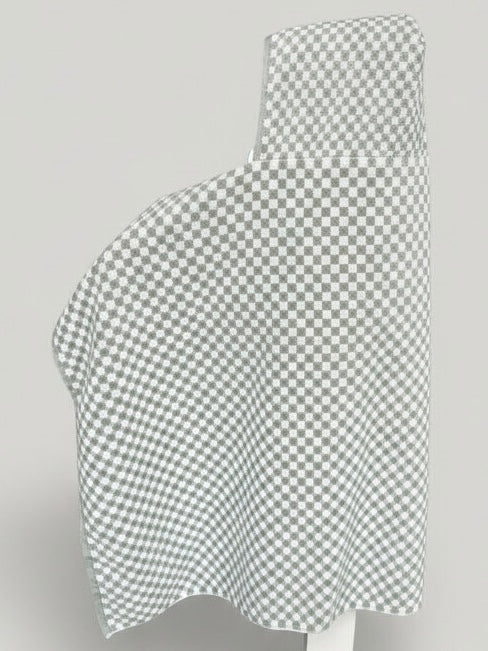 Green Checkered hooded bath towel