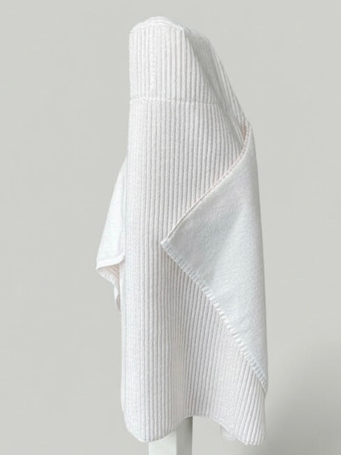 Classic Pink Stripe hooded bath towel