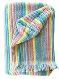 Summer Stripe Pastel hooded bath towel