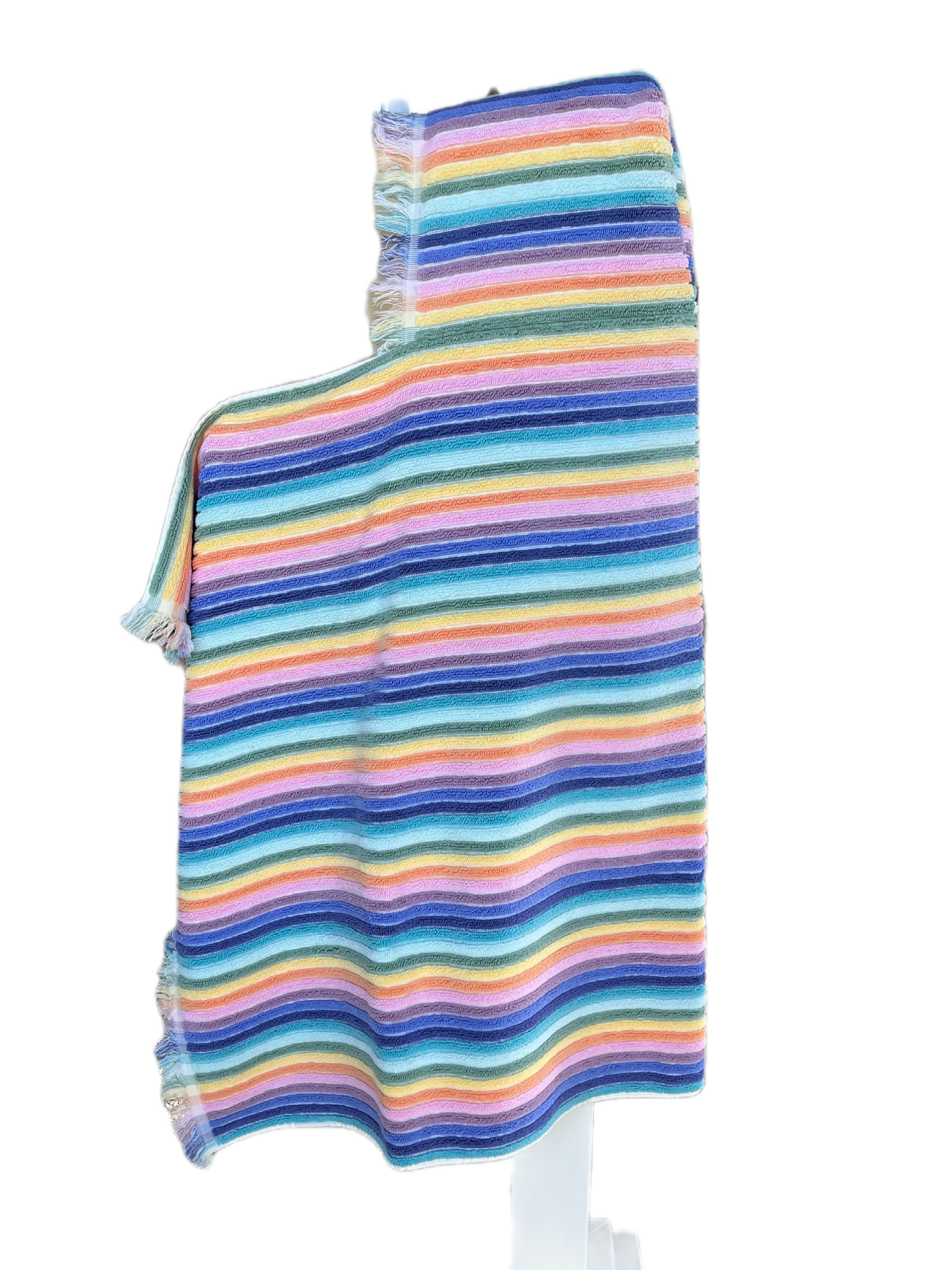 Summer Stripe Bright hooded bath towel