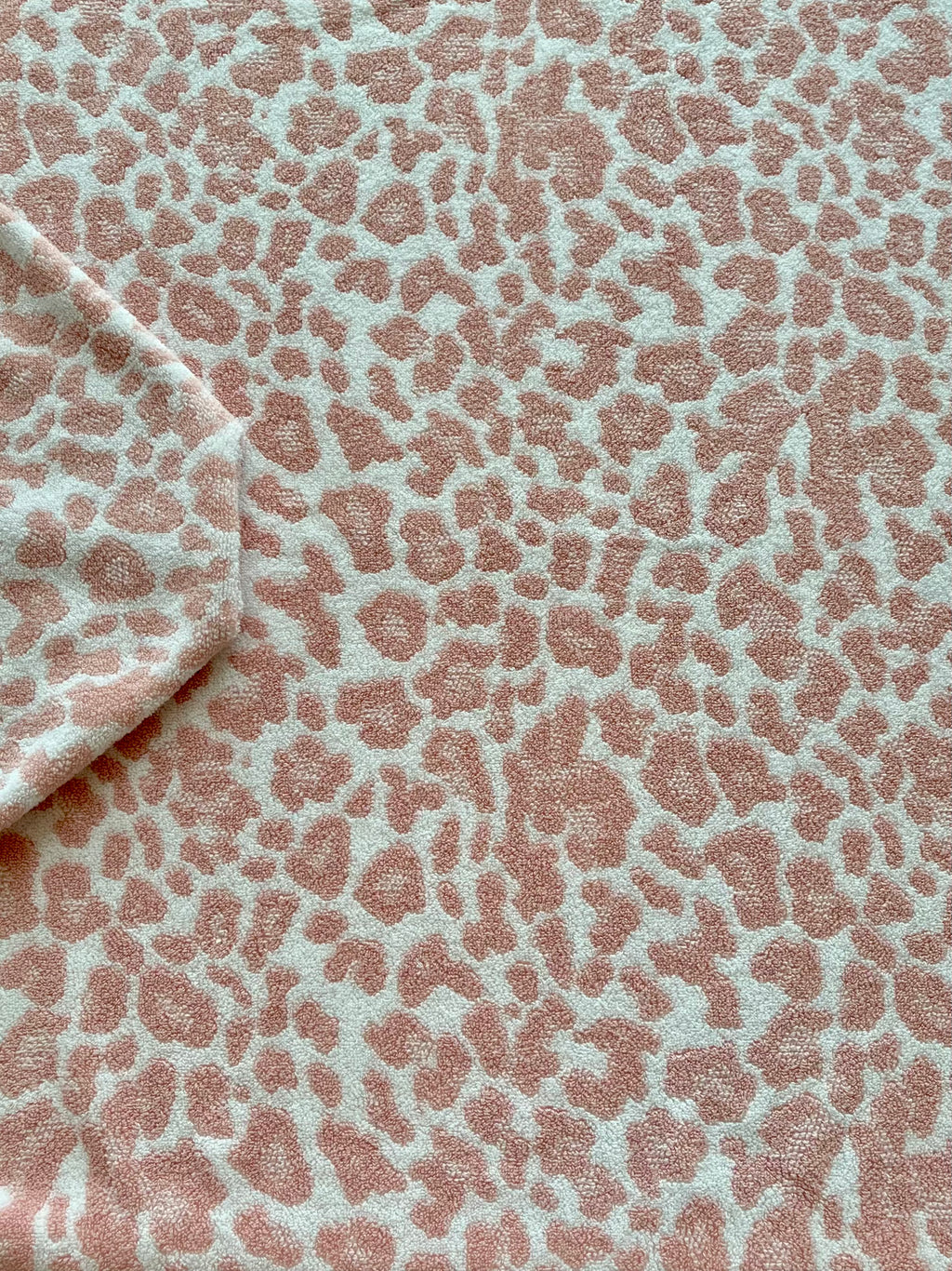 Pink Leopard hooded bath towel