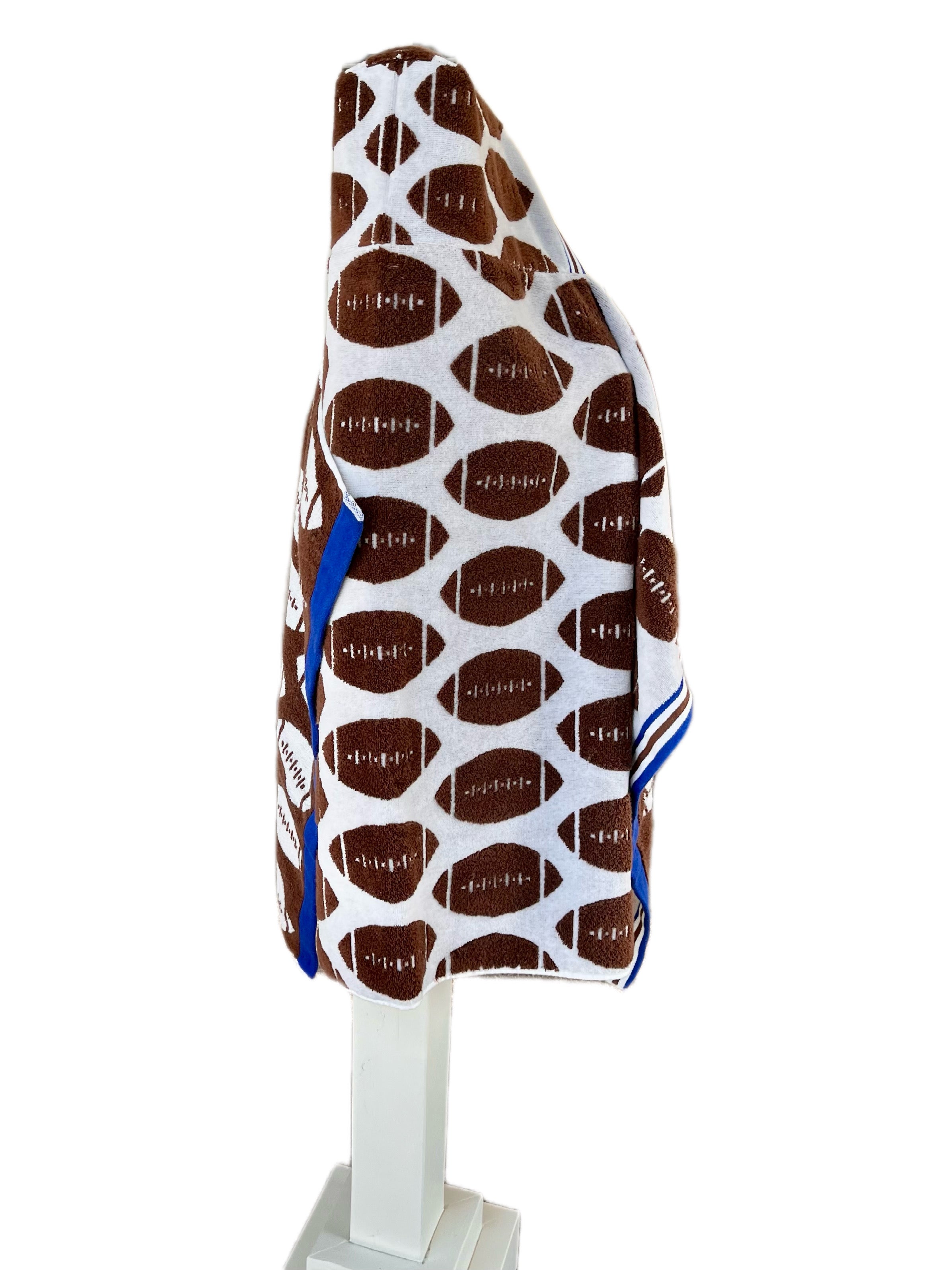Football hooded bath towel