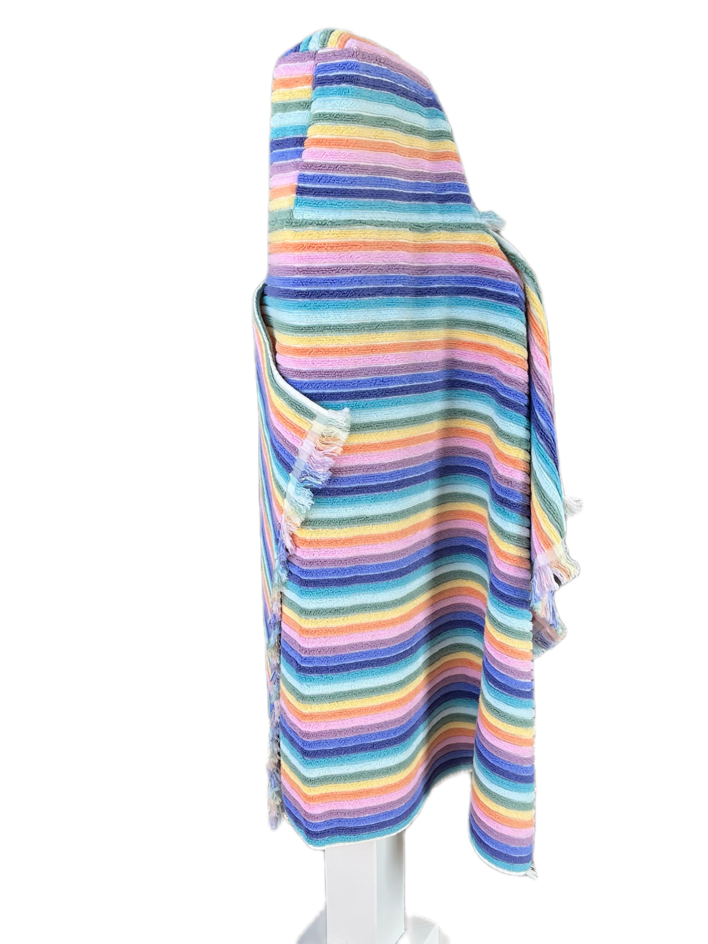 Summer Stripe Bright hooded bath towel
