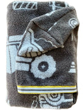 Construction Equipment hooded bath towel