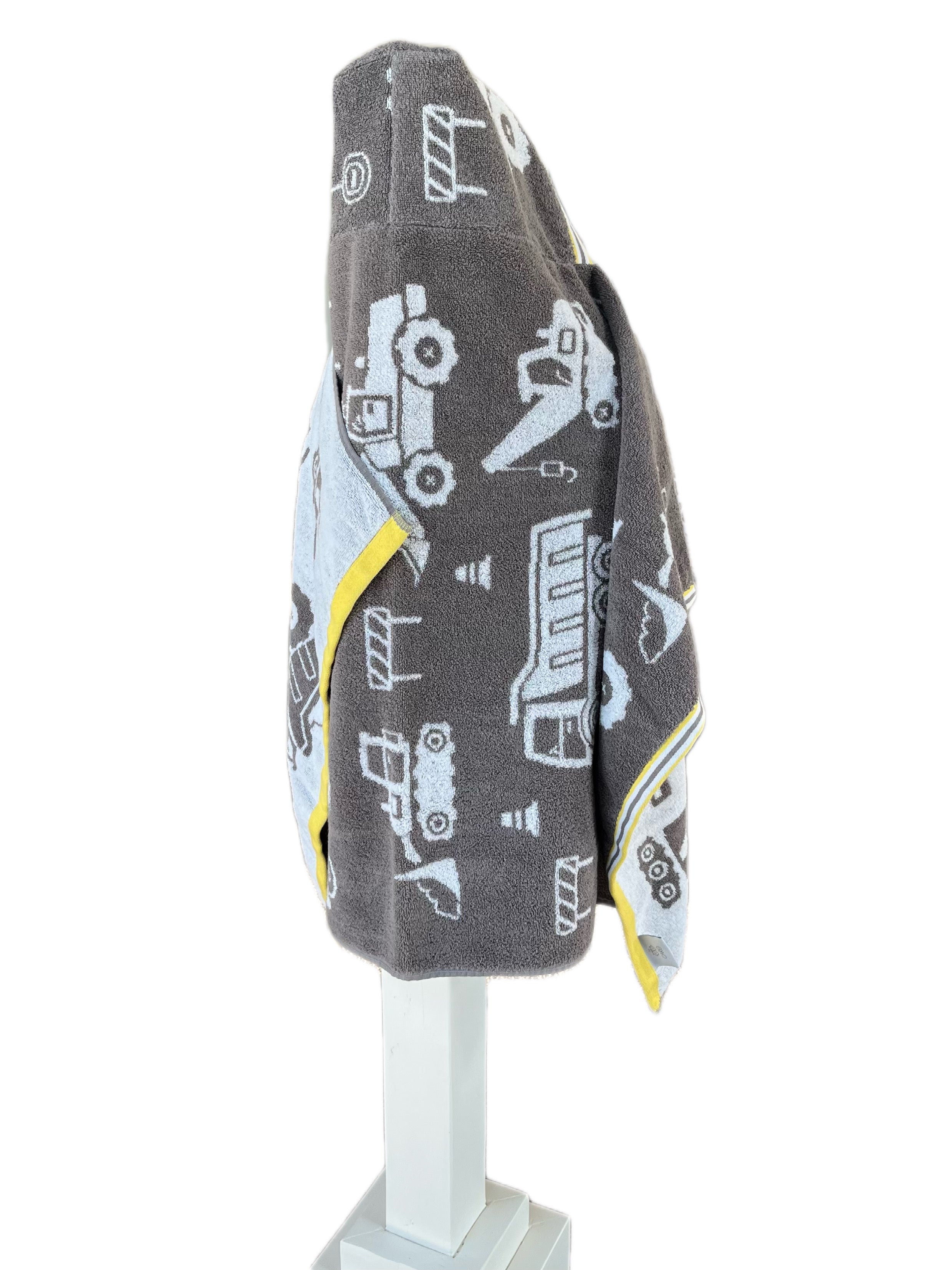 Construction Equipment hooded bath towel