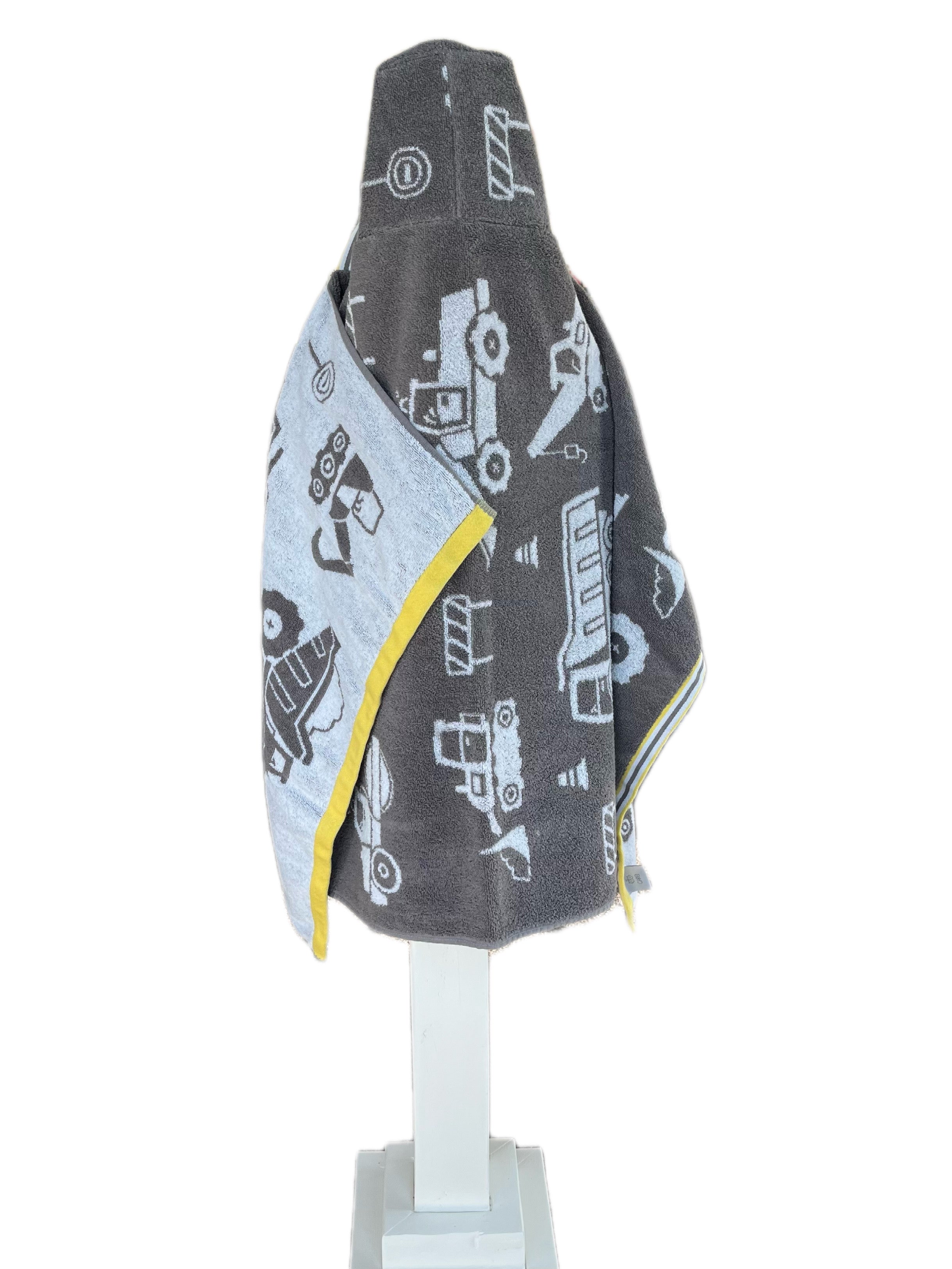 Construction Equipment hooded bath towel