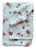 Bows and Bouquets hooded bath towel
