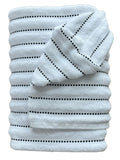 Thin Black Stripe hooded bath towel