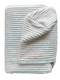Classic Pink Stripe hooded bath towel