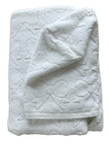 Bows on White hooded bath towel