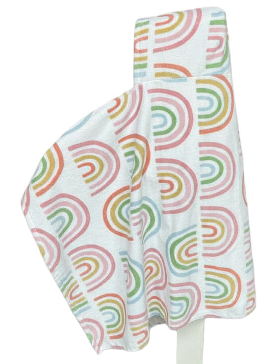 White Rainbow hooded bath towel