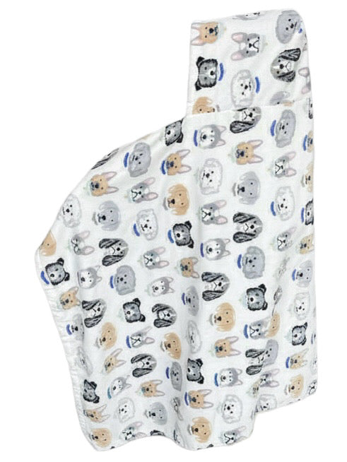 Dog Lovers hooded bath towel