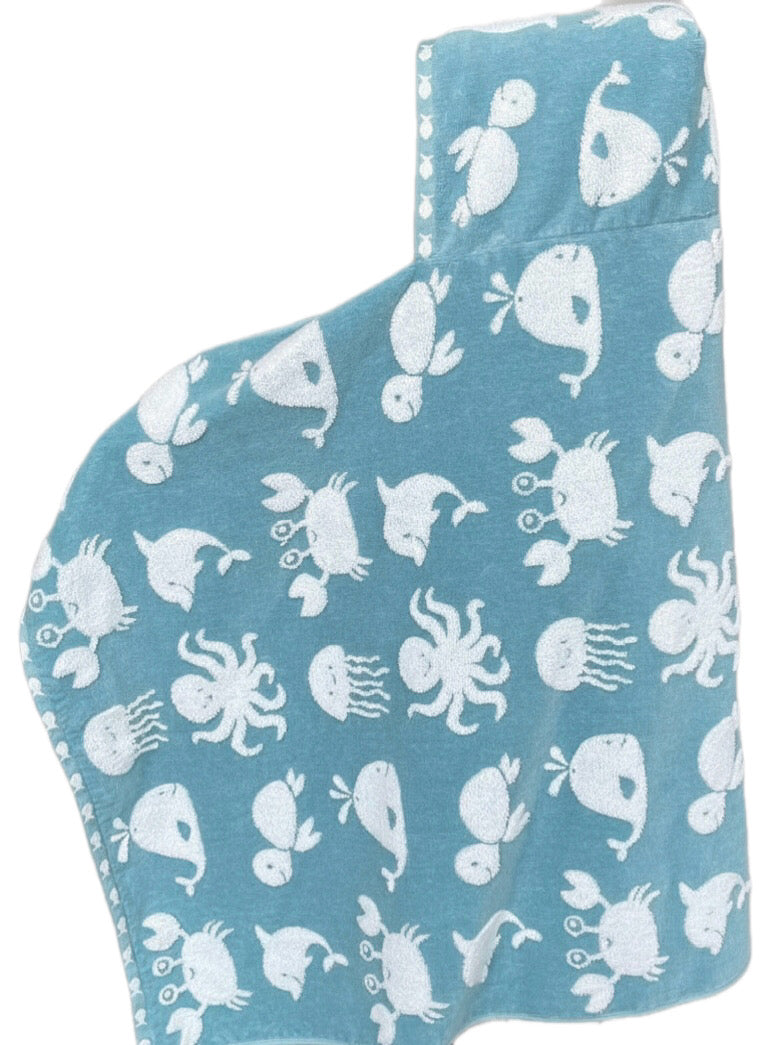 Ocean Friends hooded bath towel